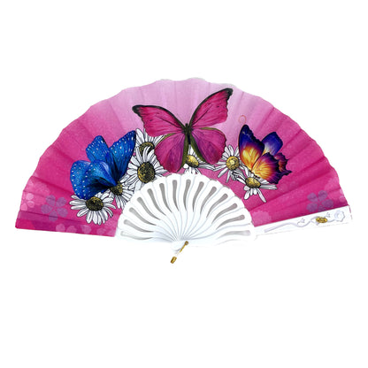 BUTTERFLY FOLDING HAND FAN 10373 (12PC)