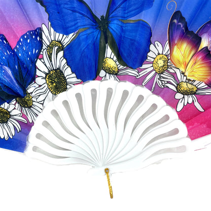 BUTTERFLY FOLDING HAND FAN 10373 (12PC)