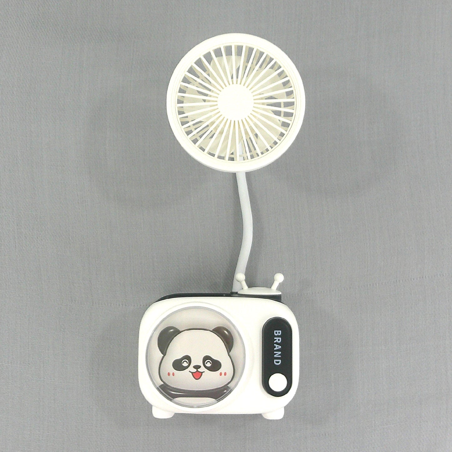 CUTE ANIMAL CARTOON STAND MINI FAN WITH PENCIL SHARPENER 352A (4PC)