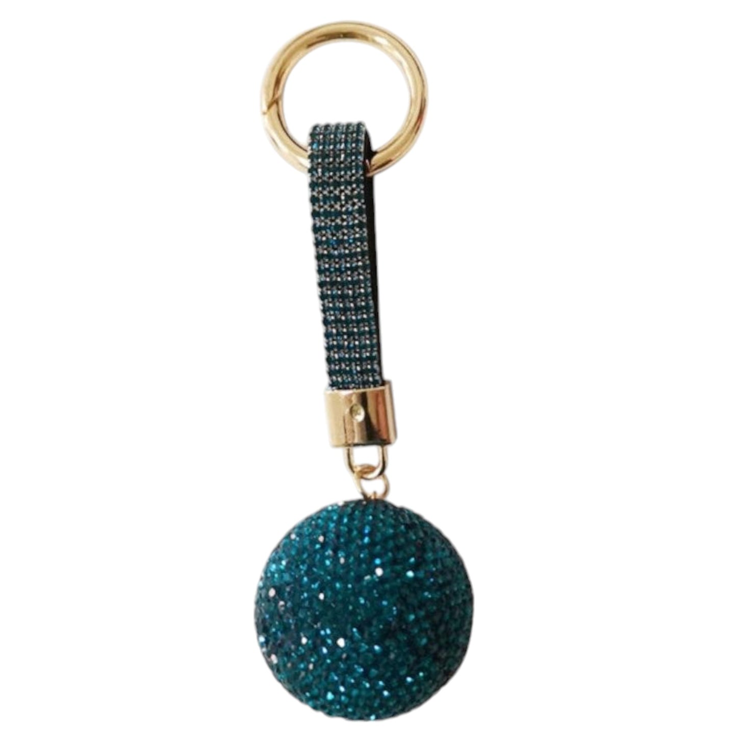 RHINESTONE MIRROR BALL KEY CHAIN KC1204-23 (12PC)