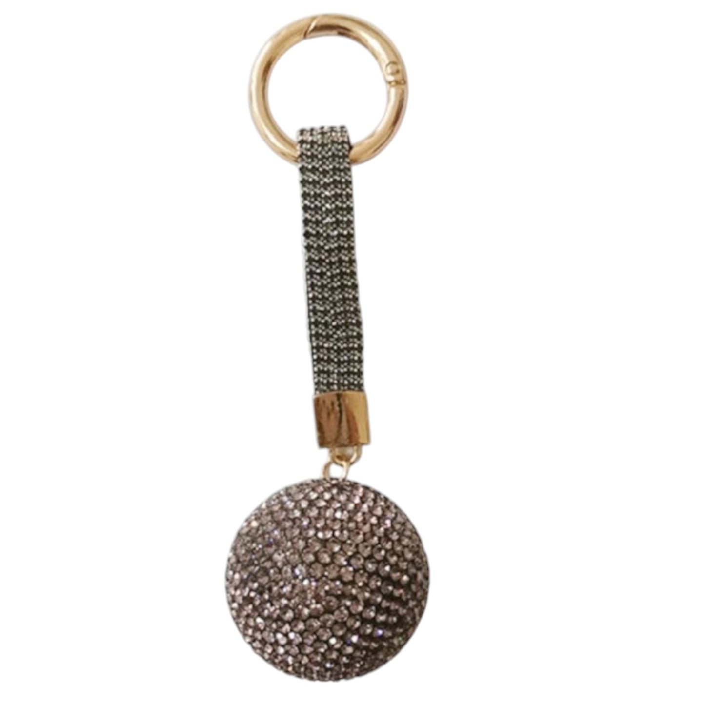 RHINESTONE MIRROR BALL KEY CHAIN KC1204-23 (12PC)