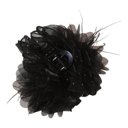 4.25 INCHES FLOWER FEATHER CLAW CLIP 4318-6 (12PC)