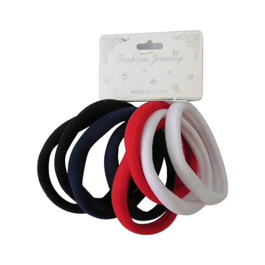 8.5CM RED MIX HAIR TIE RB8S (12PC)