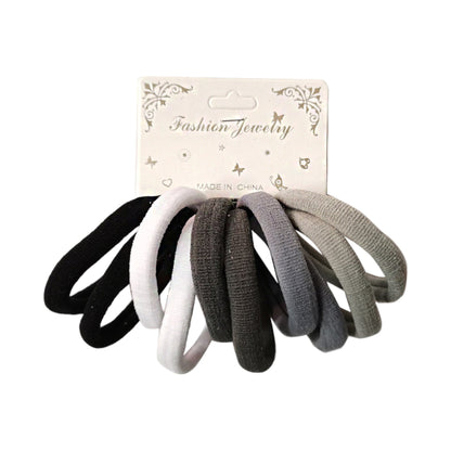 5.5CM GREY MIX HAIR TIE RB10GR (12PC)