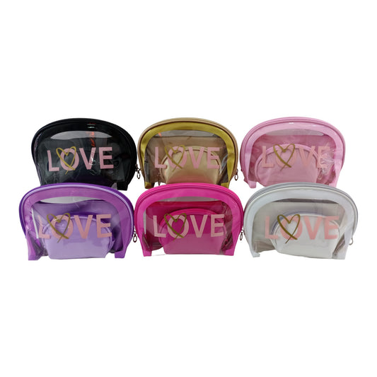 CLEAR LOVE POUCH SET 4226-11 (12PC)