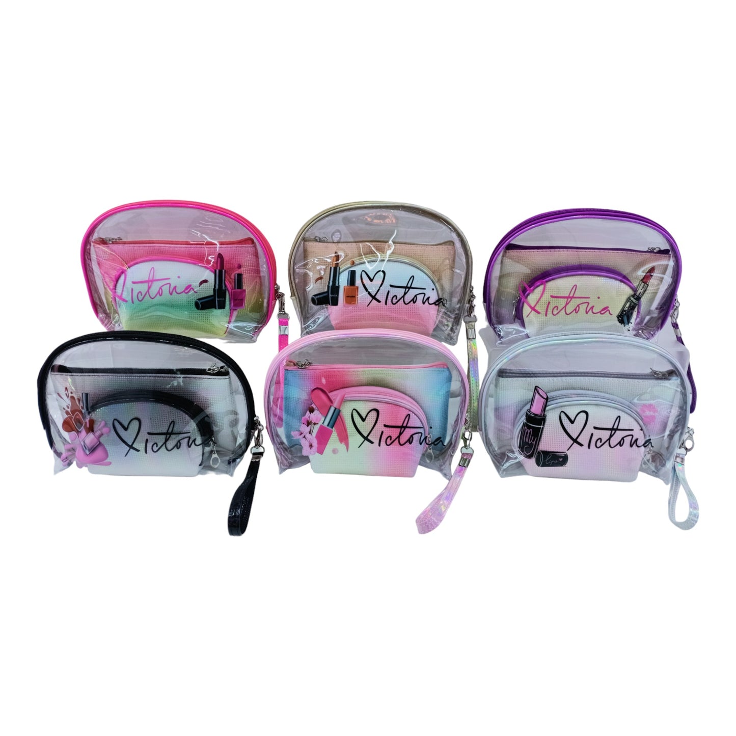 CLEAR LIPSTICK POUCH SET 4226-10 (12PC)