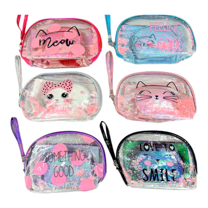 CLEAR CAT MEOW POUCH SET 4226-8 (12PC)