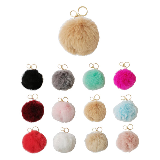 POM POM KEY CHAIN KC616 (12PC)