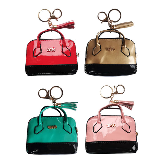 MINI BAG TASSEL KEY CHAIN 1215-4 (12PC)