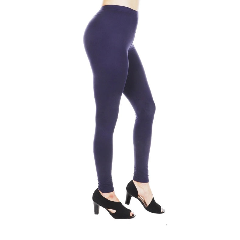 ELASTICIZED WAISTBAND NAVY LEGGINGS LGR3 (4PC)