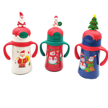 SANTA CLAUS CHRISTMAS CARTOON TUMBLER 3103-12 (3PC)