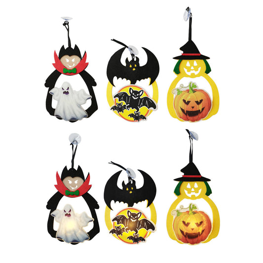 HALLOWEEN LIGHT DECORATION STICKER 823-50 (12PC)