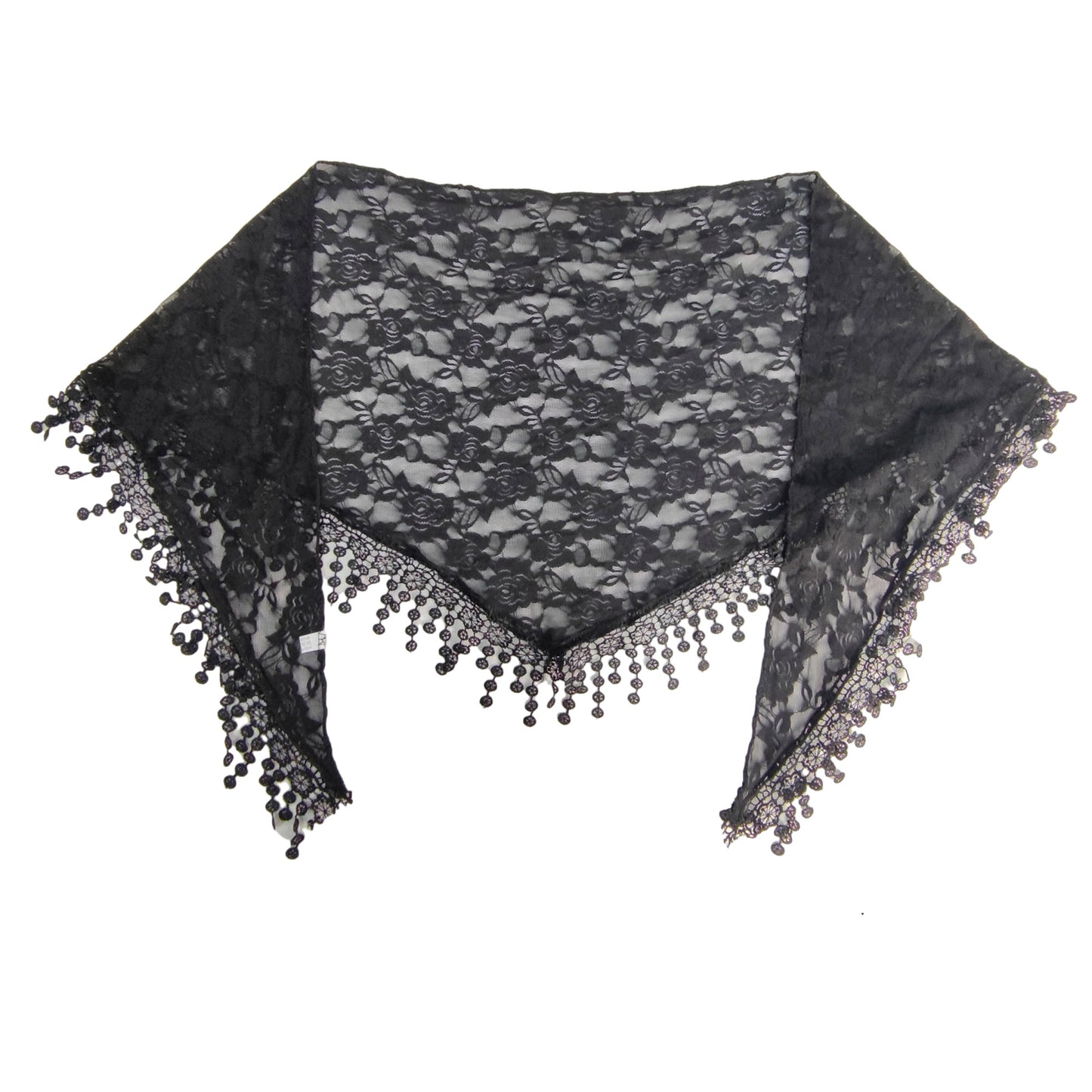 ROSE PATTERN LACE SCARVES 200629 (12PC)