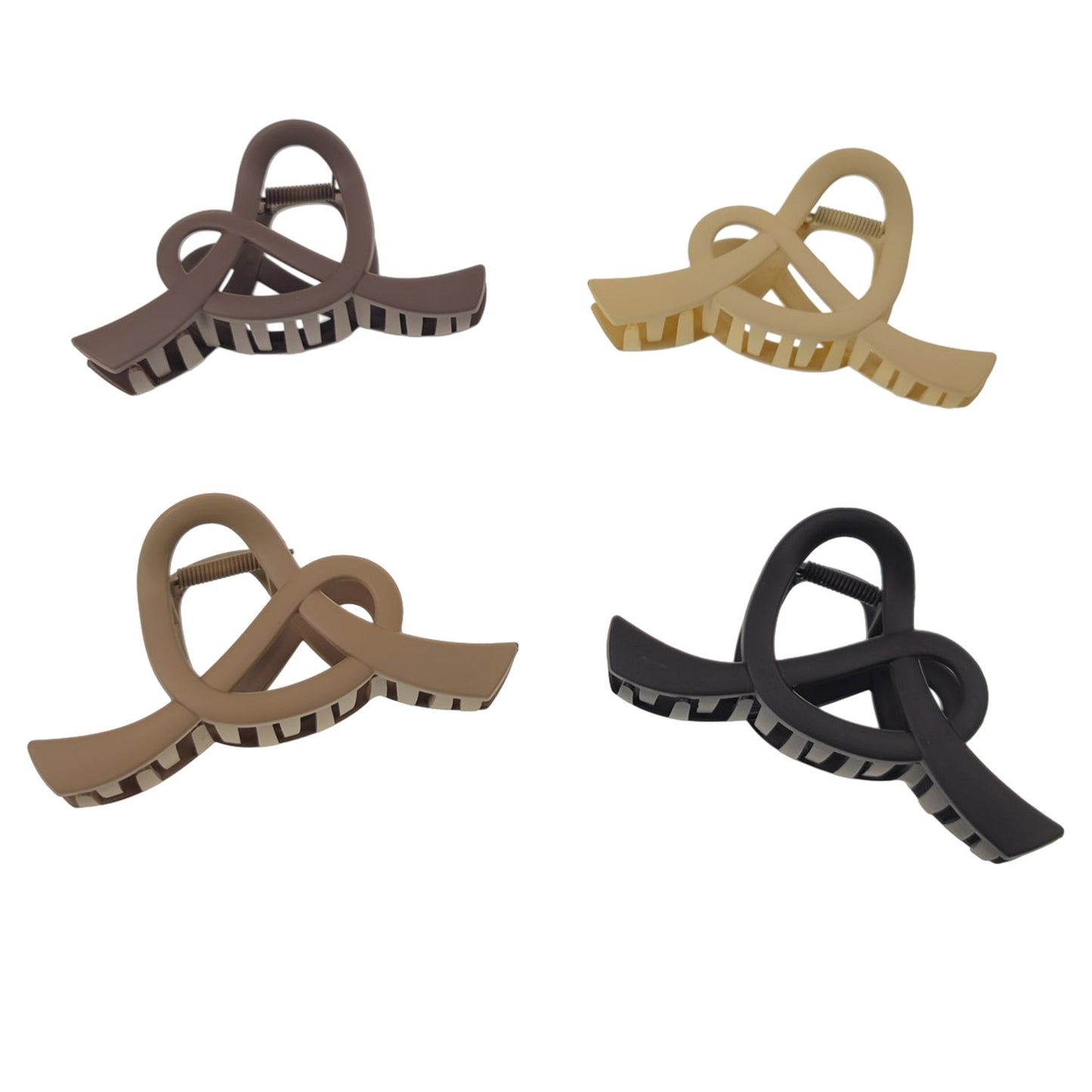 4.5 INCHES PRETZEL CLAW CLIP 31025-44 (12PC)