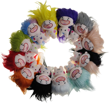 FUNNY HAIR ZODIAC SIGN NAKED DOLL KEY CHAIN KC31123-6 (12PC)