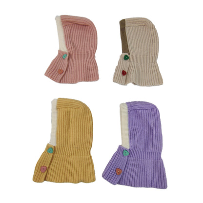 KIDS KNITTED NECK WARMER BEANIE HT3107-7 (4PC)