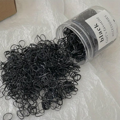 ELASTIC RUBBER HAIR TIE RB4301-1 (12PC)