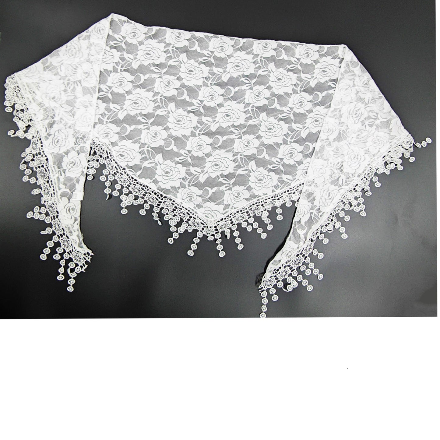 ROSE PATTERN LACE SCARVES 200629 (12PC)