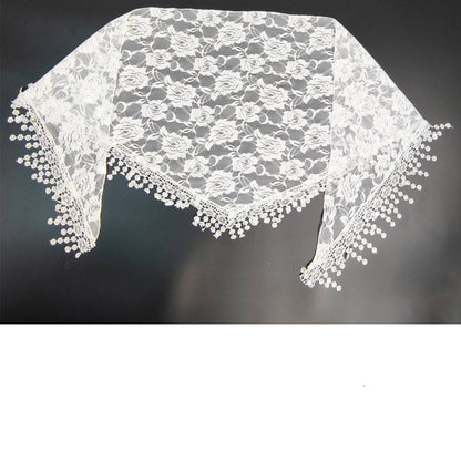 ROSE PATTERN LACE SCARVES 200629 (12PC)