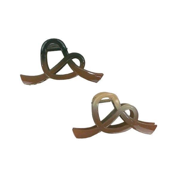 4.75 INCHES GRADIENT PRETZEL CLAW CLIP HC4305-2 (12PC)