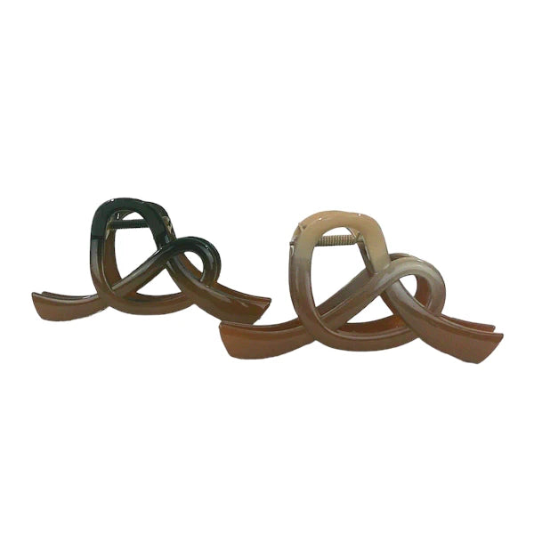 4.75 INCHES GRADIENT PRETZEL CLAW CLIP HC4305-2 (12PC)