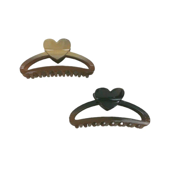 5 INCHES GRADIENT OVAL HEART CLAW CLIP HC4305-3 (12PC)