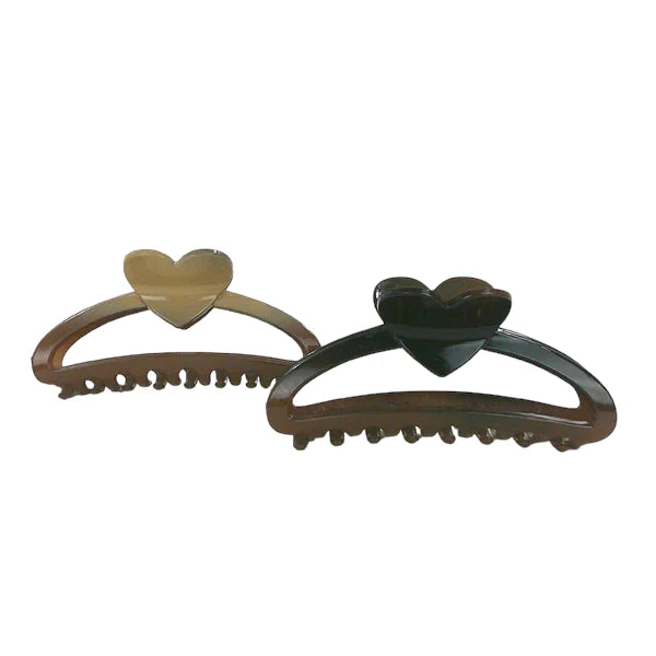 5 INCHES GRADIENT OVAL HEART CLAW CLIP HC4305-3 (12PC)