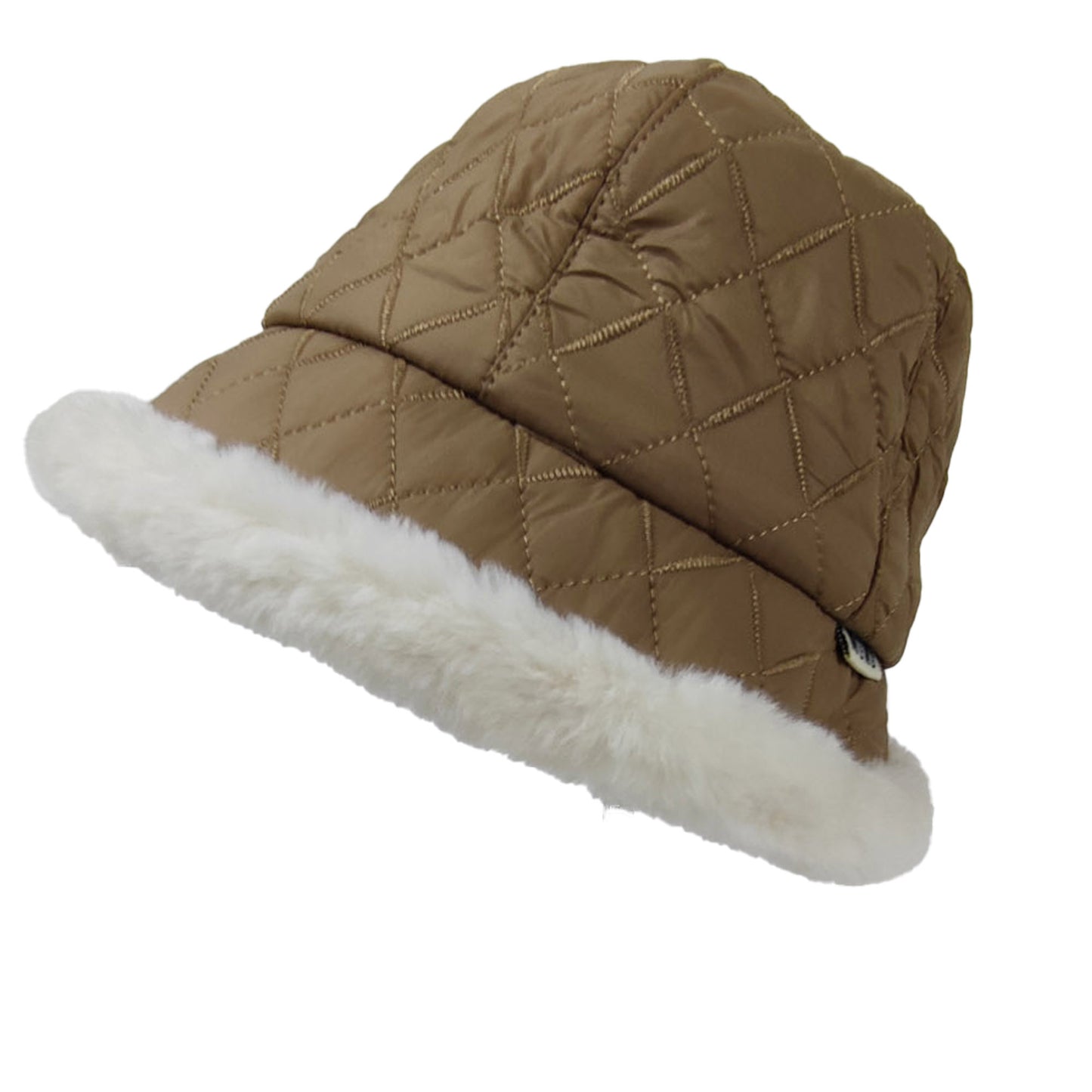 WOMEN'S FUR QUILTED BUCKET HAT HT3104-6 (12PC)