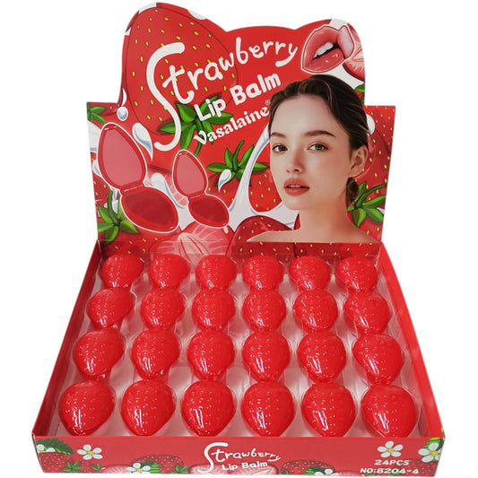 STRAWBERRY LIP BALM 8204-4 (24PC)