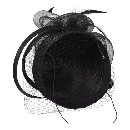 VINTAGE FASCINATOR CHURCH DERBY COCKTAIL TEA PARTY PILLBOX HAT  FF919 (4PC)