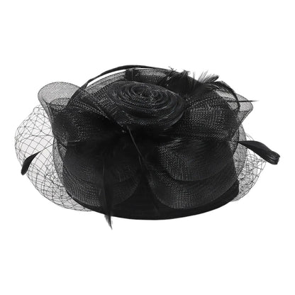 VINTAGE FASCINATOR CHURCH DERBY COCKTAIL TEA PARTY PILLBOX HAT  FF919 (4PC)