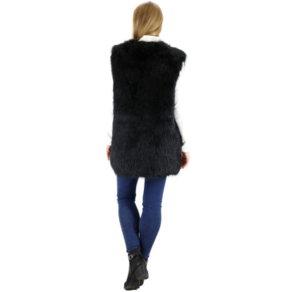 FAUX FUR VEST P3736(4PC)