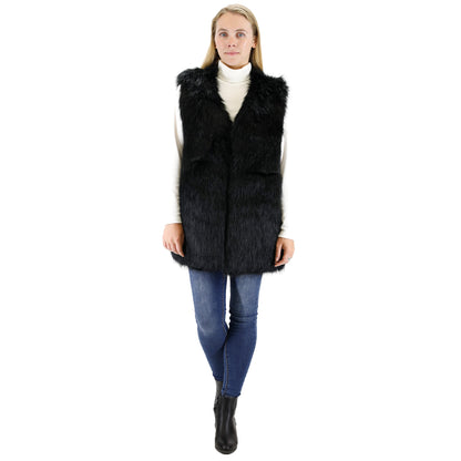 FAUX FUR VEST P3736(4PC)