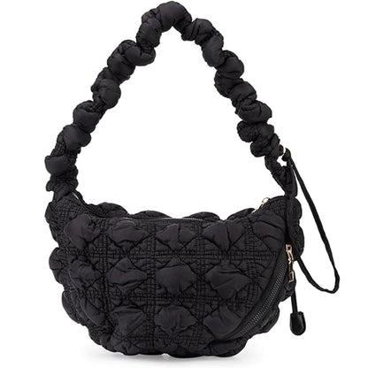 PUFFER QUILTED CRESCENT CROSSBODY BAG BG0972 (1PC)