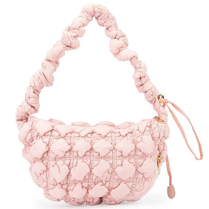 PUFFER QUILTED CRESCENT CROSSBODY BAG BG0972 (1PC)