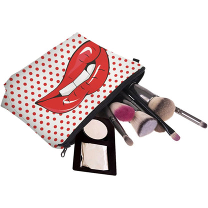 LIPS GRAPHIC MAKEUP POUCH 3111-70 (12PC)