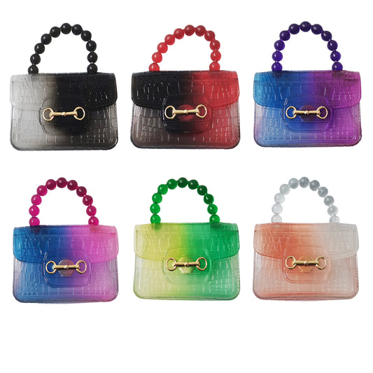 CLEAR PYTHON PATTERN MINI JELLY PURSE 3113-38 (12PC)