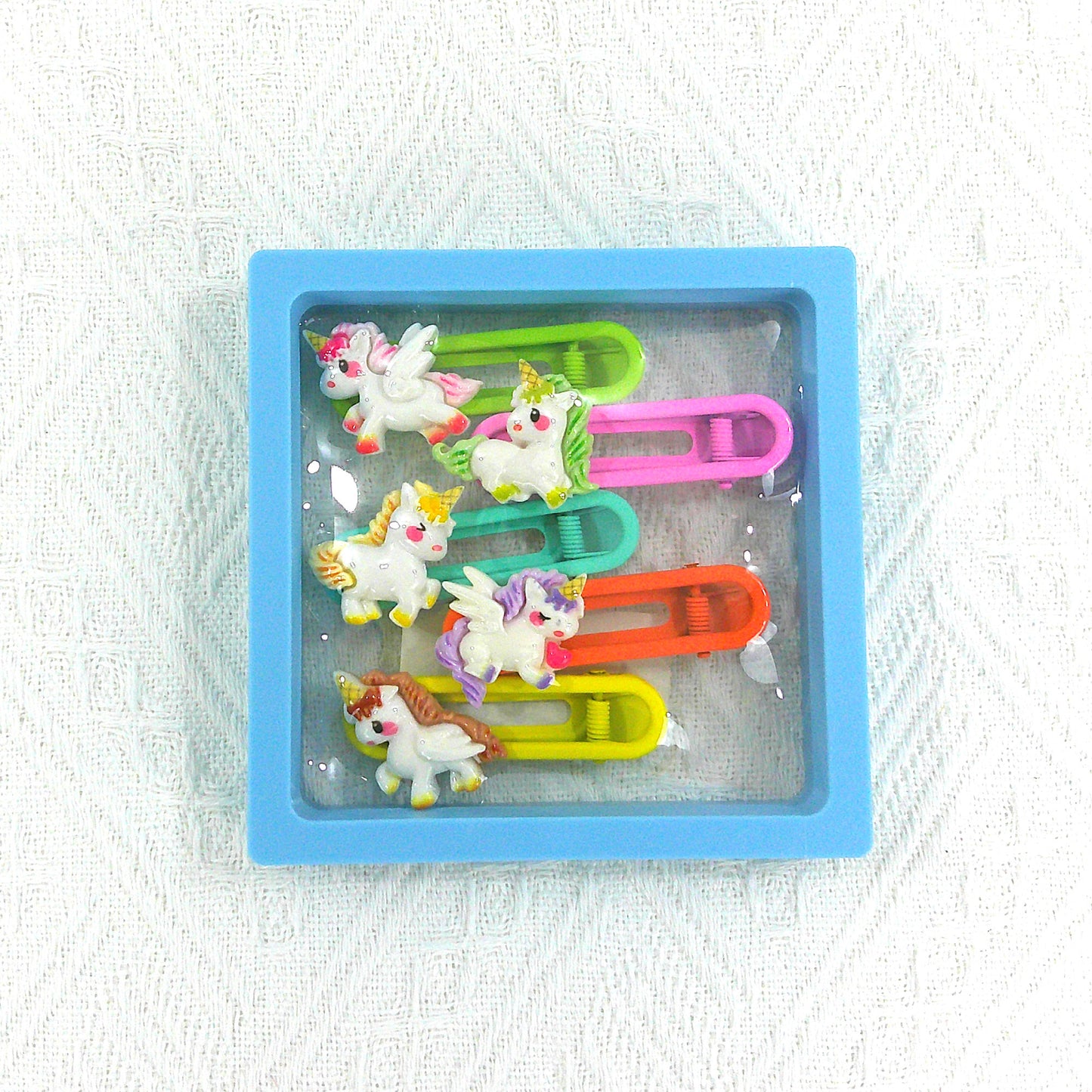 KIDS CUTE CHARM COLORFUL HAIR CLIP 4977-1 (5CASE)