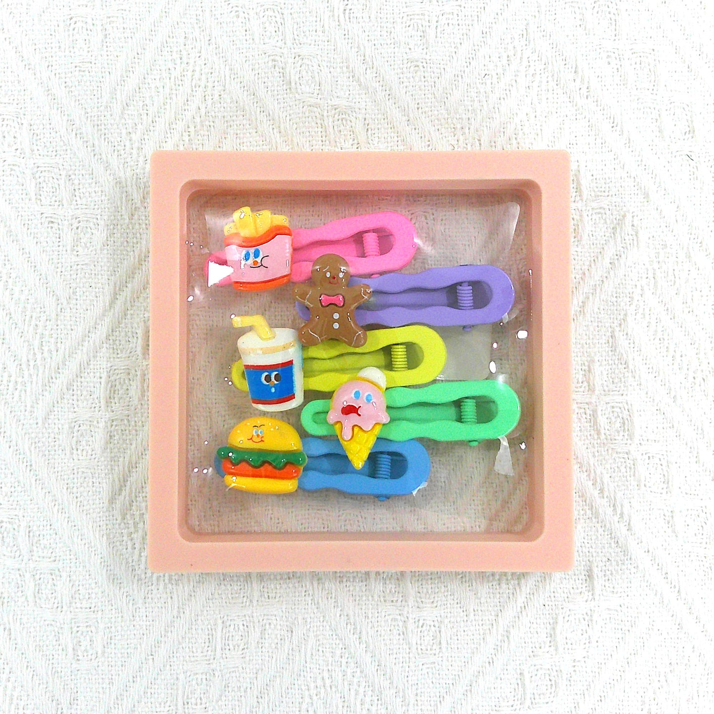 KIDS CUTE CHARM COLORFUL HAIR CLIP 4977-13 (5CASE)