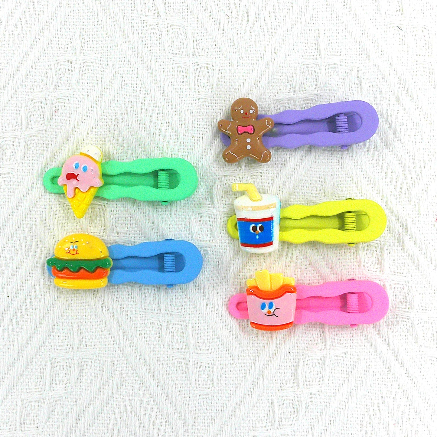 KIDS CUTE CHARM COLORFUL HAIR CLIP 4977-13 (5CASE)