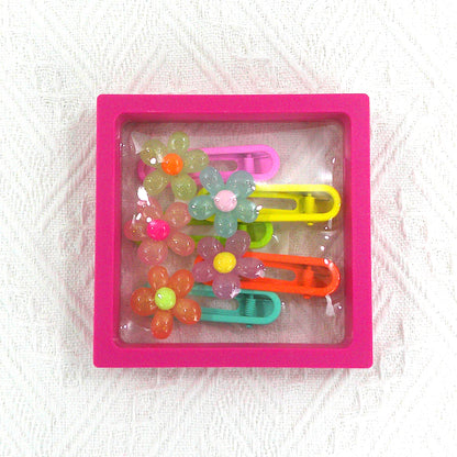 KIDS CUTE CHARM COLORFUL HAIR CLIP 4977-13 (5CASE)