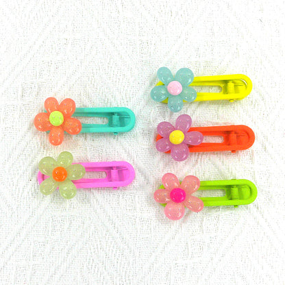 KIDS CUTE CHARM COLORFUL HAIR CLIP 4977-13 (5CASE)