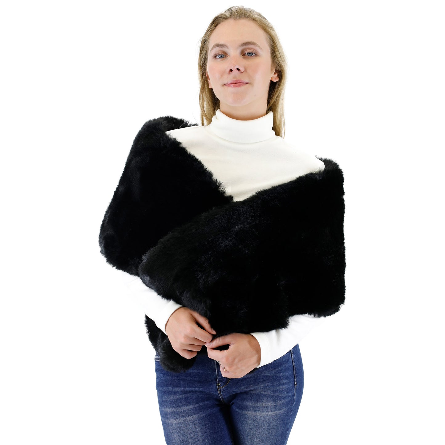 MINK FUR SHAWL P3735 (3PC)