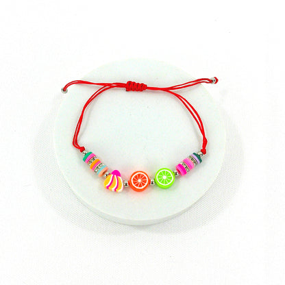 BEAD FRUITS ADJUSTABLE BRACELET 3724-26 (12PC)