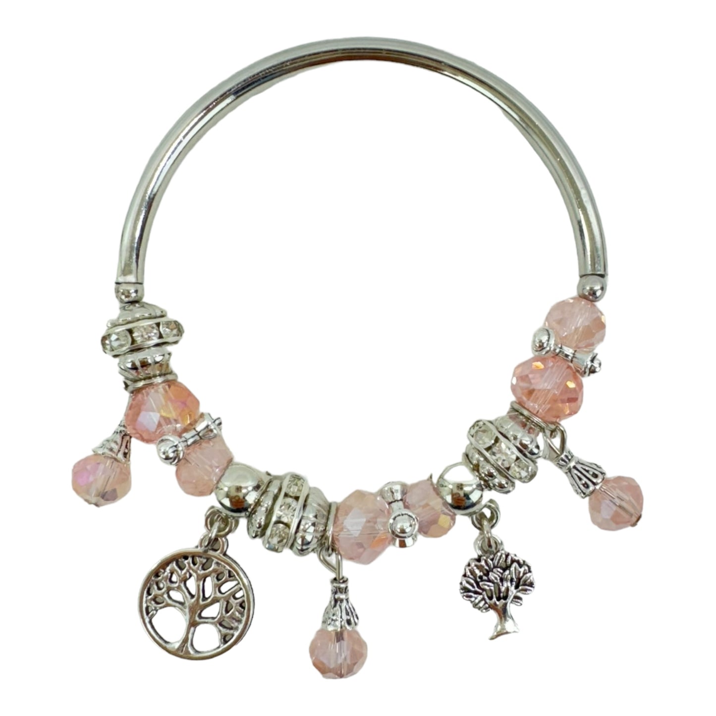 THE TREE OF LIFE CHARM STRETCH BANGLE BRACELET 4218-6 (12PC)