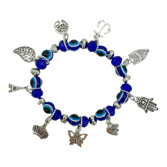 EVIL EYE MULTI CHARM BRACELET 4226-4 (12PC)