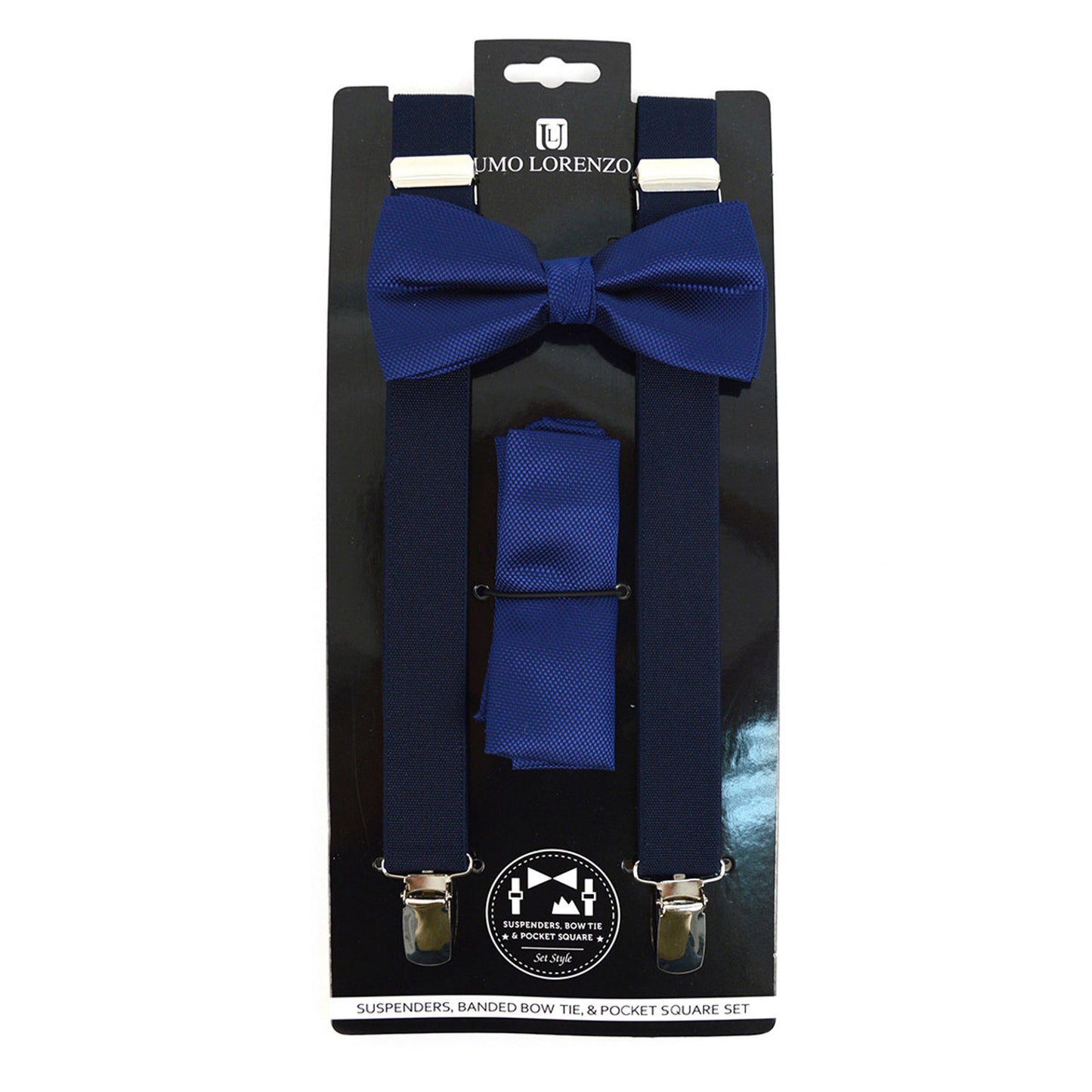 MEN'S SOLID COLOR CLIP-ON SUSPENDERS 6308 (2PC)