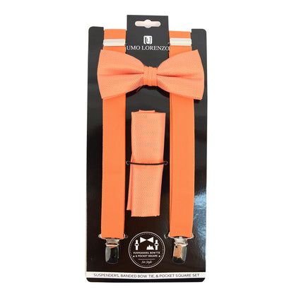 MEN'S SOLID COLOR CLIP-ON SUSPENDERS 6308 (2PC)