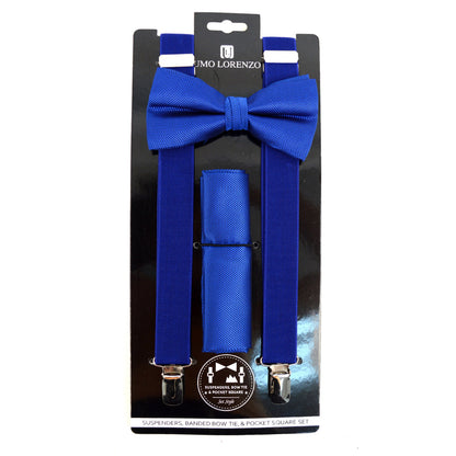 MEN'S SOLID COLOR CLIP-ON SUSPENDERS 6308 (2PC)