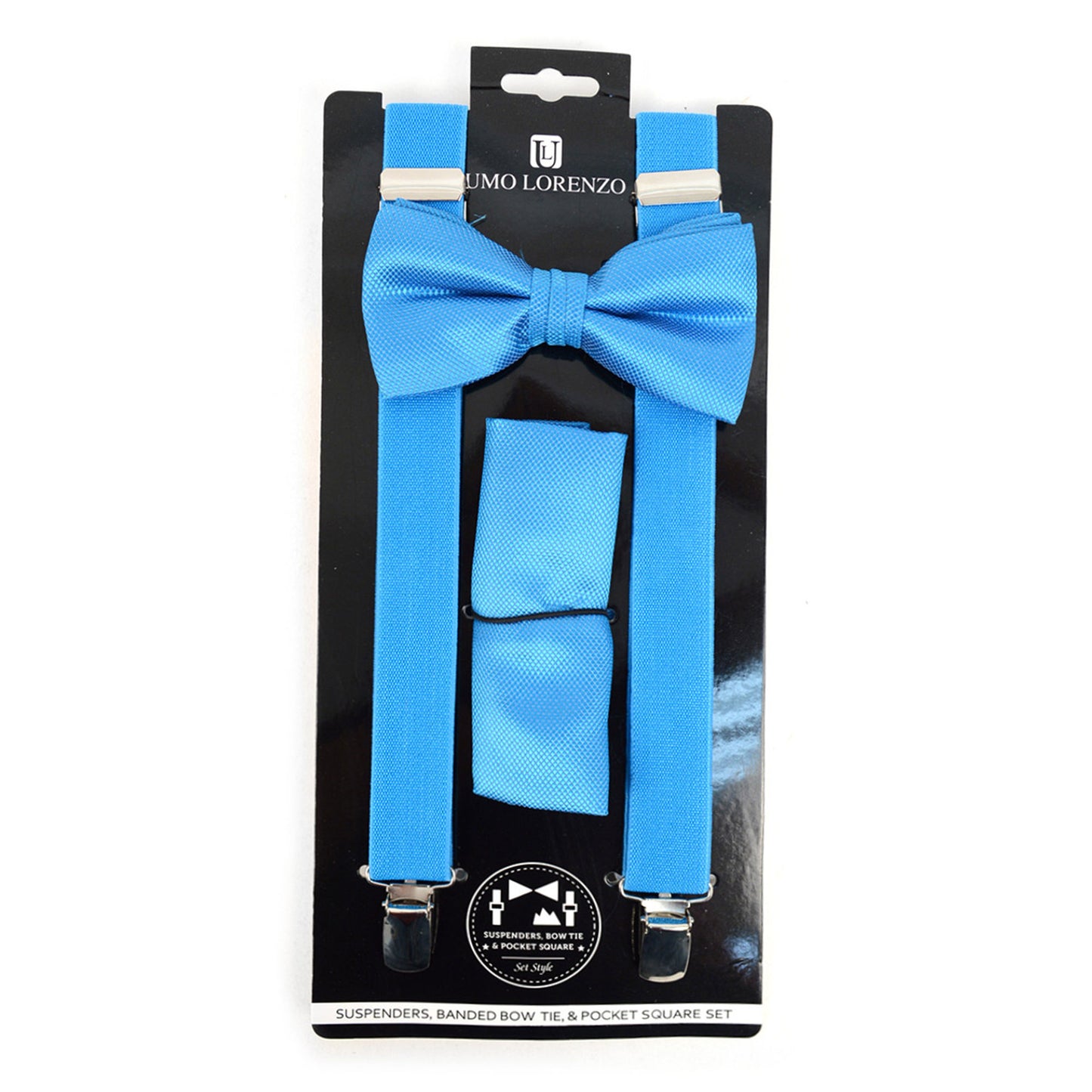 MEN'S SOLID COLOR CLIP-ON SUSPENDERS 6308 (2PC)